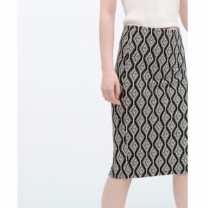 🌺Zara Woven Tube Pencil Skirt